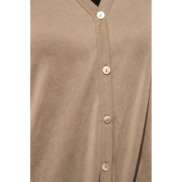 Green Envelope Los Angeles Army Green Top Size S - Picture 2 of 5